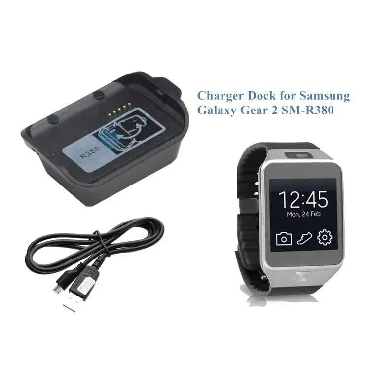 Smartwatch Akkumulátor Töltő Samsung Galaxy Gear 2 R380 Állomás Intelligens Karóra SM-R380 Töltés Dock adapter a Nemek közötti4