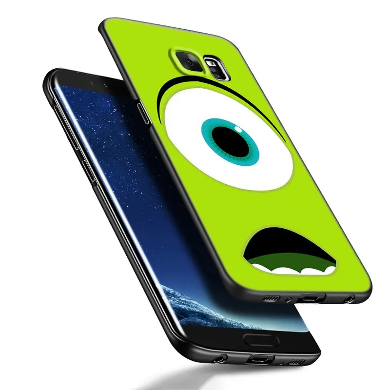 A Monsters University Telefon tok Samsung Galaxy S23 S20 S21 FE S24 S22 Ultra S10E S10 S9 S8 Plus Fekete Szilikon Borító2