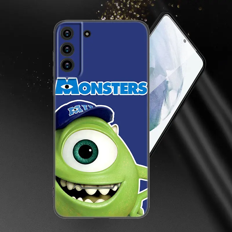 A Monsters University Telefon tok Samsung Galaxy S23 S20 S21 FE S24 S22 Ultra S10E S10 S9 S8 Plus Fekete Szilikon Borító4