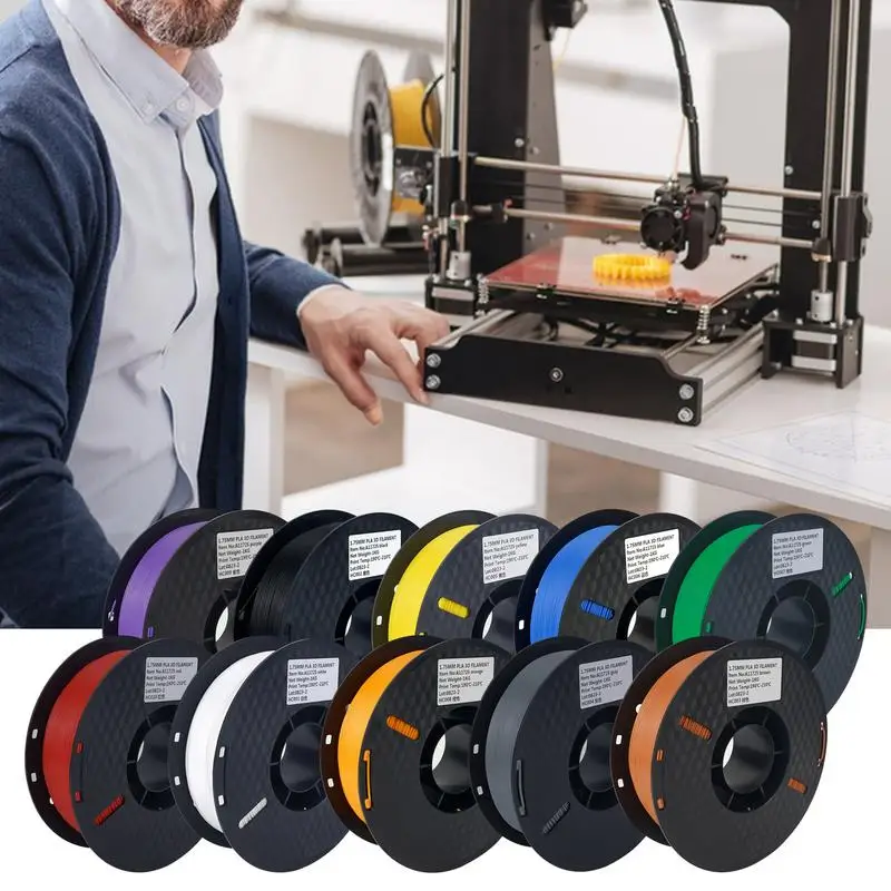 1.75 mm PLA 1KG 3D Nyomtatás Végtelen Szálból Hivatalos 3D-s Nyomtató Erős Kötés Karton Spool Nyomtató Kiegészítők Legtöbb FDM0