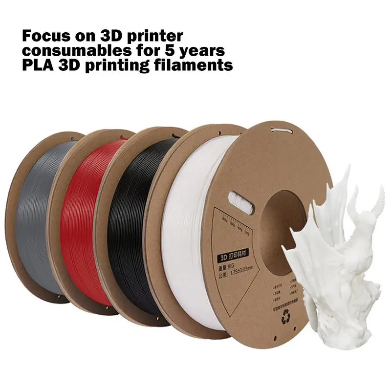 1.75 mm PLA 1KG 3D Nyomtatás Végtelen Szálból Hivatalos 3D-s Nyomtató Erős Kötés Karton Spool Nyomtató Kiegészítők Legtöbb FDM2
