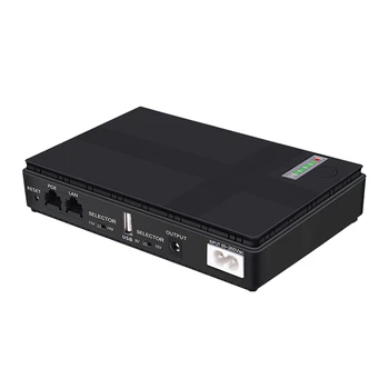 1 Állítsa 9V, 12V Szünetmentes Tápegység, Mini SZÜNETMENTES tápegység USB POE 10400Mah Tartalék Akkumulátor A Wifi Router CCTV (US Plug)
