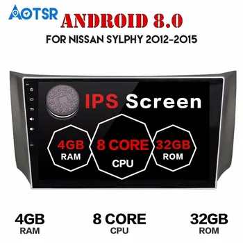 10.1 Hüvelykes Android 8.0 Autós DVD Lejátszó GPS Navigációs Videó Fej Egység Nissan sylphy pulsar Sentra (Ausztrália) 2012-2016 wifi