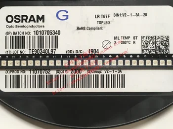 100/OSRAM LRT67F Javítás 3528 2 Láb Ultra-Nagy Fényerejű 625nm Vörös Fény Autóipari LED Lámpa Gyöngyök
