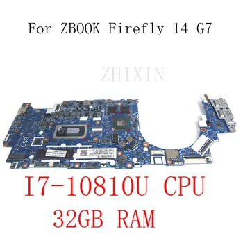 14 G7-alaplap HP ZBOOK Firefly 14 G7 Laptop Alaplap 17-10810U CPU, RAM, 32 gb-os DDR4 M07121-601 6050A3144701
