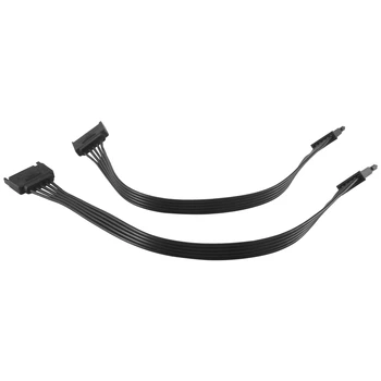 2db SATA Hosszabbító Kábel,15 Pin SATA Férfi-Nő Extender Kábel Adapter Merevlemez-Merevlemez HDD,SSD,30CM