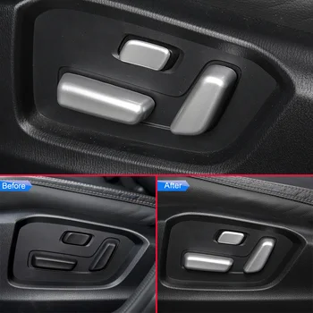 ABS Chrome-Belső, Ülés Beállítása Állítsa be Kapcsoló Fedél Készlet A Mazda CX-5 CX5 2017 2018 2019 RHD Overlay Kárpitok Tartozékok