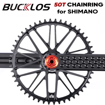 BUCKLOS 50T Kerékpár Chainring a SHIMANO Közvetlen Mount Chainring CNC Alumínium Út Kavics Kerékpár Chainwheel Kerékpár Kiegészítők