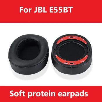 Csere Fülpárna párnahuzat a JBL E55BT Fejhallgató Magas Minőségű, Puha, Lélegző Fehérje fülvédő a JBL E55BT