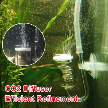 DIY Mágnesszelep Szabályozó Üveg Tartály Buborék Reaktor Akvárium CO2 Diffúziós Az akváriumban a Növények Moss CO2-Porlasztó A tapadókorong