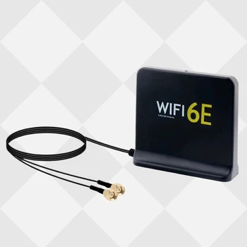 Hordozható 2.4 g 5.8 g 6g Wifi 6e Mimo Antenna 2db Kábel Beltéri Kültéri Vezeték nélküli Antenna Mágneses Alsó Hálózati Kártya