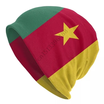 Kamerun Zászló Beanie Motorháztető Kötött, A Kalapok A Férfiak A Nők Menő Felnőtt Unisex Téli Meleg Skullies Sapkák Sapka
