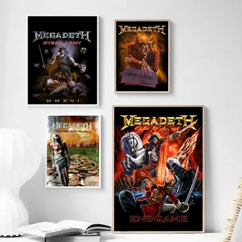 Klasszikus Heavy Metal Rock Zenekar Megadeths Poszter Nyomtatás Nappali Matrica Festmény, Art Home Fali Dekoráció Képek