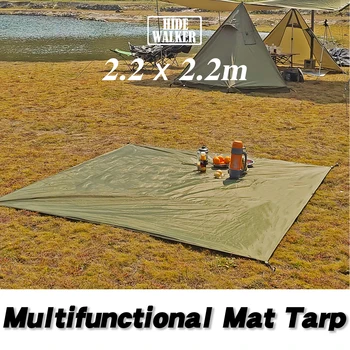 Mini Ponyva 2x2 Ultrakönnyű Kemping Matrac Vízálló Piknik Sátor Föld Lapos Többfunkciós Sátor Lábnyom Hordozható Groundsheet