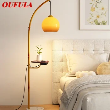 OUFULA Északi állólámpa Modern Család nappali Hálószoba Vendéglátó Kreativitás LED Dekorációs Állandó Fény